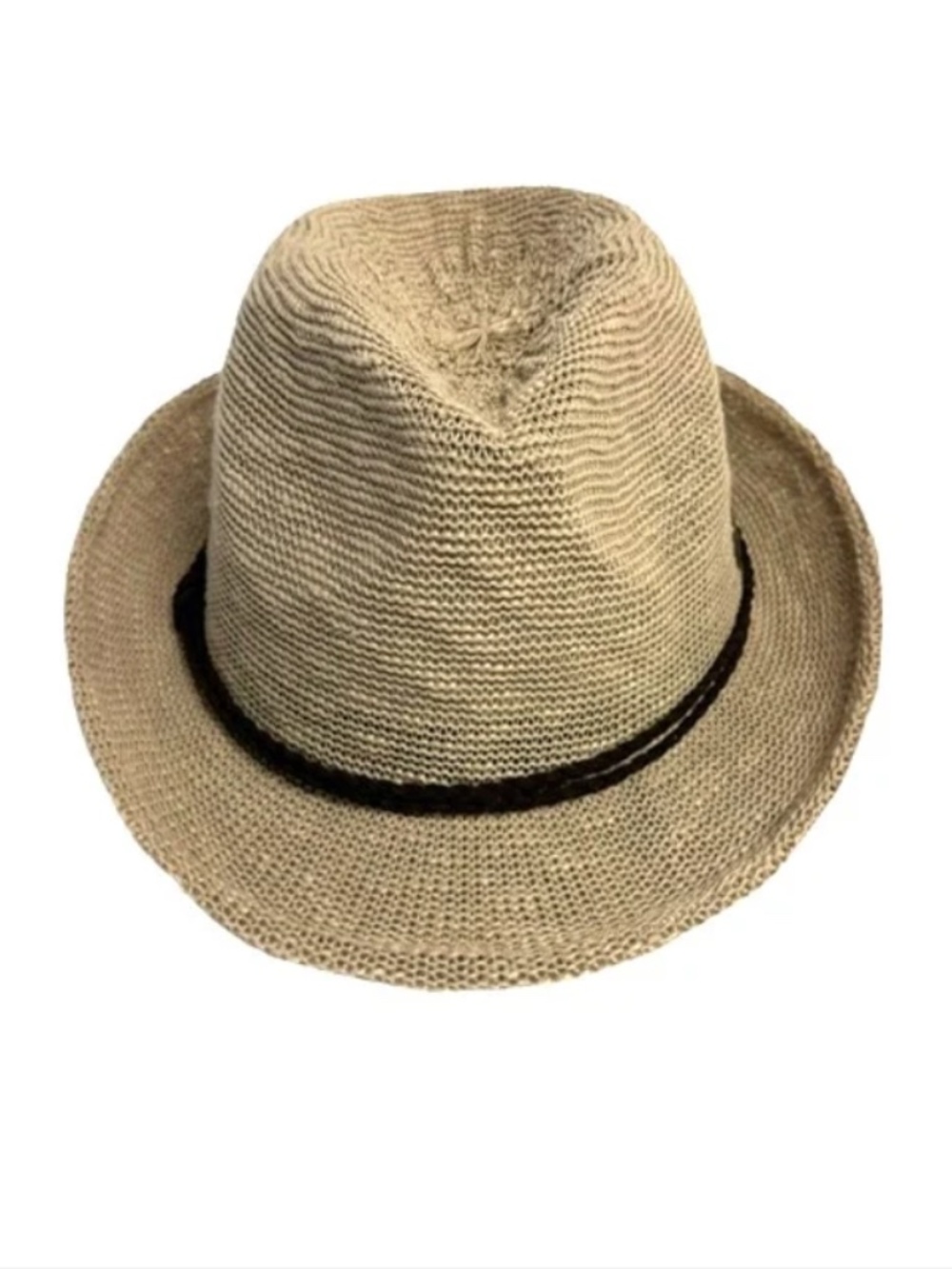 Shihreen Callie Fedora Hat - Tan - Never Worn